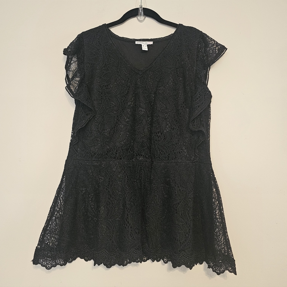 Isaac Mizrahi Live! Lace Top
